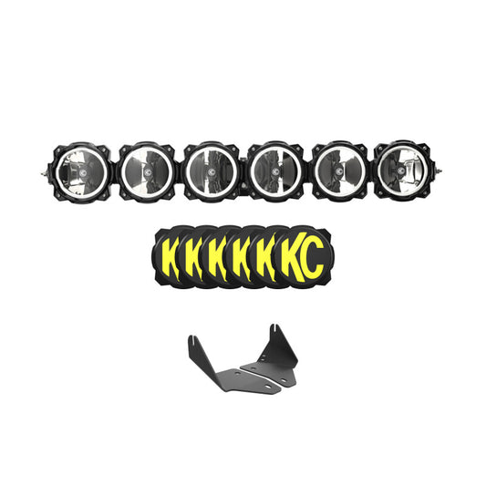 KC HiLiTES 91342 2020+ Polaris RZR Turbo R/Pro XP 39in. Pro6 Gravity LED 6-Light 120w Combo Beam