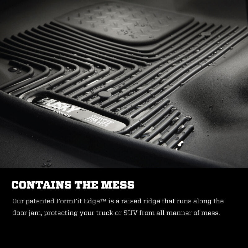 Husky Liners 53628 10-18 Dodge RAM 1500 Quad Cab X-Act Contour Front & Second Seat Floor Liners - Black