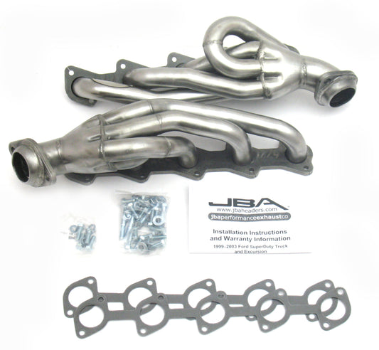 JBA 1669S 99-04 Ford Truck 6.8L 2V V10 w/o EGR 1-1/2in Primary Raw 409SS Cat4Ward Header