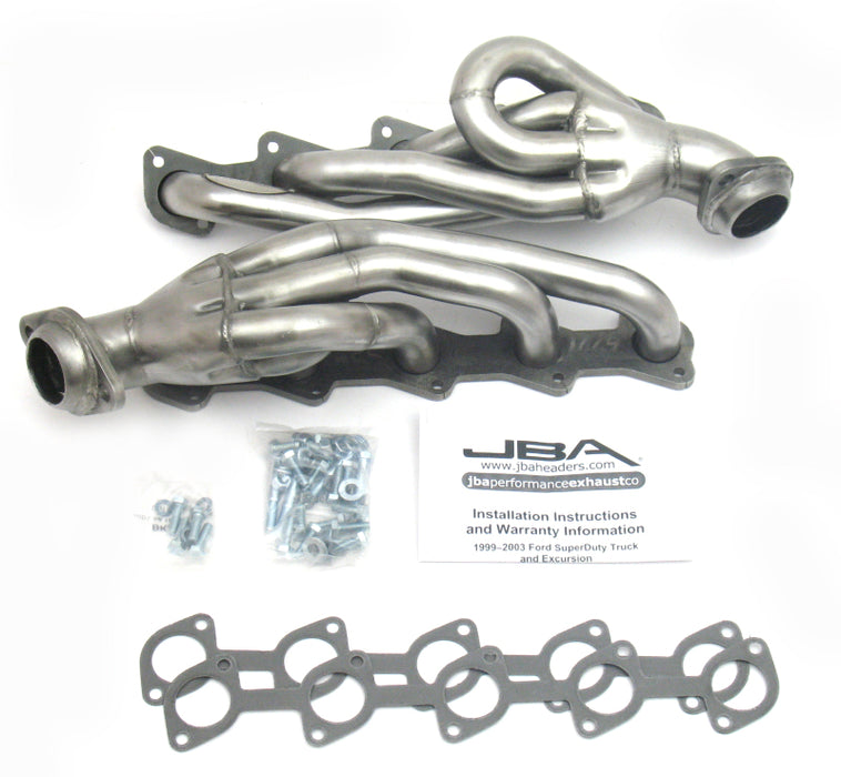 JBA 1669S 99-04 Ford Truck 6.8L 2V V10 w/o EGR 1-1/2in Primary Raw 409SS Cat4Ward Header