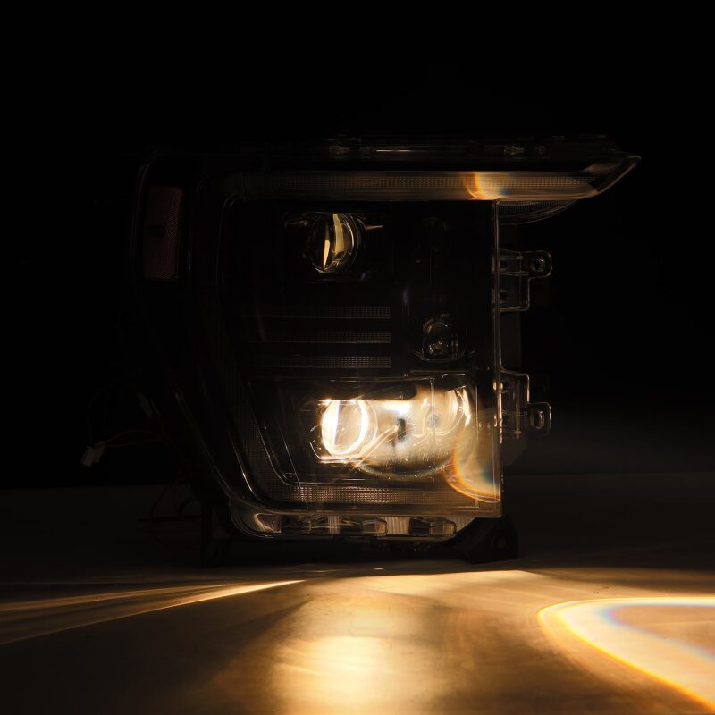 AlphaRex 880294 21-22 Ford F150 PRO-Series Projector headlights Alpha-Black w/Activ Light/Seq Signal