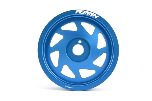 Perrin Performance PSP-ENG-101BL PERRIN 15-18 Subaru WRX / 13-20 BRZ / 14-18 FXT / 13-16 Crosstrek Lightened Crank Pulley - Blue