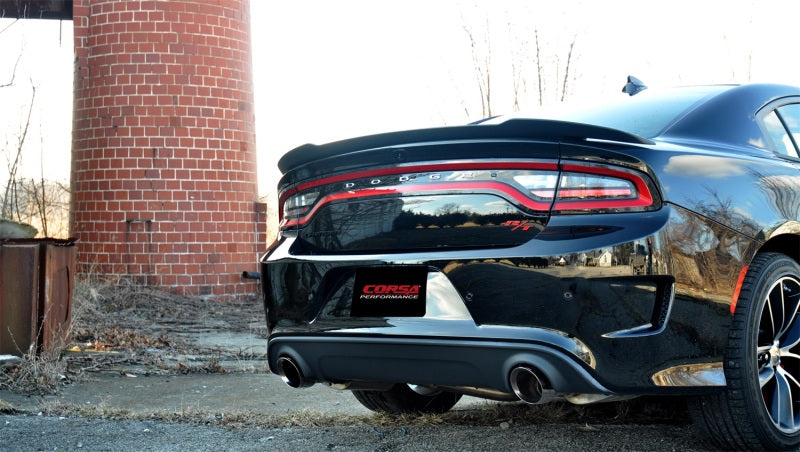 CORSA Performance 14995 Corsa 2015-2023 Dodge Charger SRT / Scat Pack / R/T 6.4L Polished Sport Cat-Back Exhaust