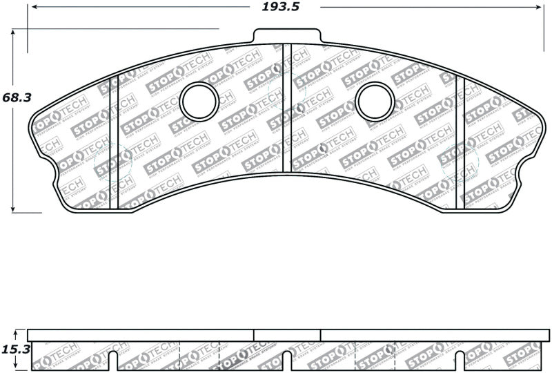 Stoptech 309.11850 StopTech Performance 06-09 Chevrolet Corvette Z06 Front Brake Pads