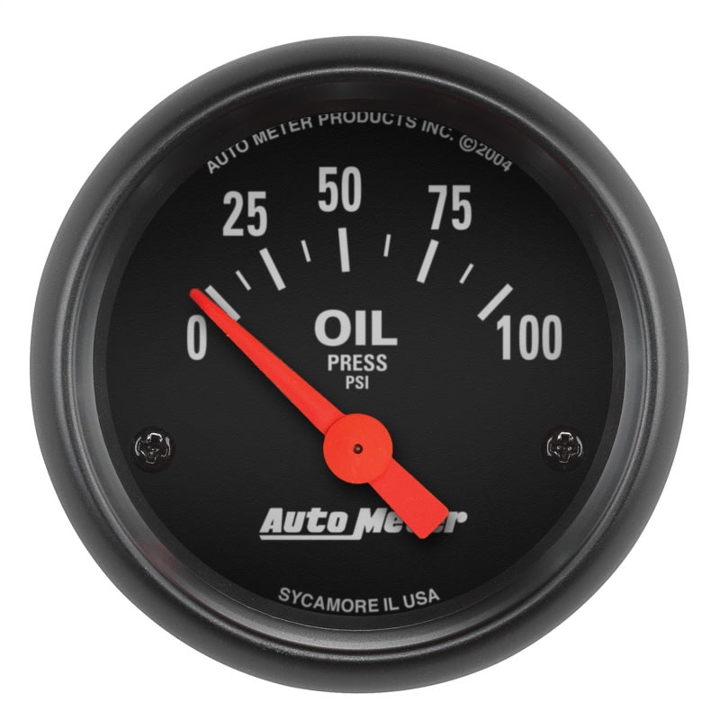 AutoMeter 2634 Autometer Z-Series 52mm 0-100PSI Oil Pressure Gauge