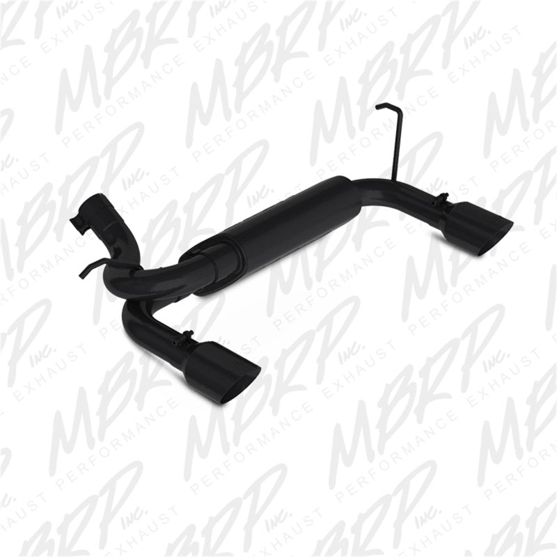 MBRP S5528BLK 07-14 Jeep Wrangler/Rubicon 3.6L/3.8L V6 Axle-Back Dual Rear Exit Black Performance Exhuast Sys