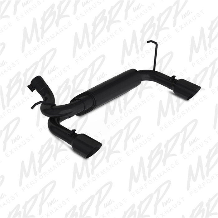 MBRP S5528BLK 07-14 Jeep Wrangler/Rubicon 3.6L/3.8L V6 Axle-Back Dual Rear Exit Black Performance Exhaust Sys