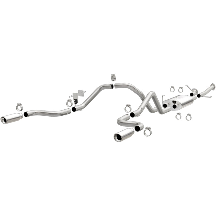 Magnaflow 15305 MagnaFlow 14 Toyota Tundra V8 4.6L/5.7L Stainless Cat Back Exhaust Dual Split Rear Exit