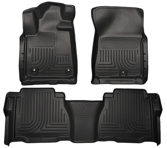 Husky Liners 99591 12-13 Toyota Tundra Weatherbeater Black Front & 2nd Seat Floor Liners