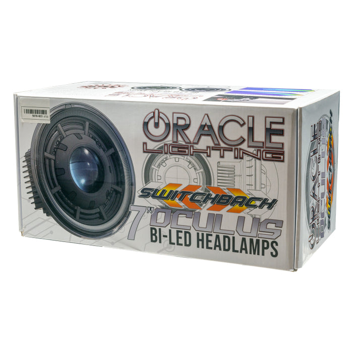 ORACLE Lighting 5876-023 0718 Jeep Wrangler JK Oculus 7in Switchback BiLED Projector Headlights