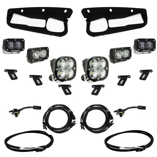 Baja Designs 448175UP 21-22 Ford Bronco w/Steel Bumper S2 SAE Pro Fog Pocket Light Kit w/Upfitter - Clear