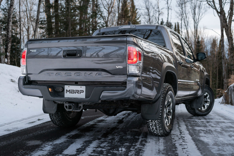 MBRP S5339409 2016 Toyota Tacoma 3.5L Cat Back Turn Down Style T409 Exhaust System