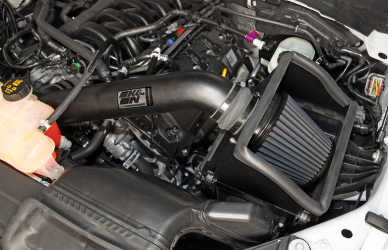 K&N Engineering 71-2591 K&N 2015 Ford F150 5.0L V8 Blackhawk Performance Intake Kit