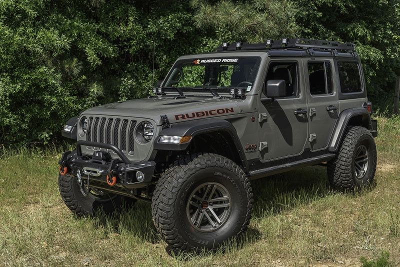 Rugged Ridge 11703.04 Roof Rack with Basket 18-20 Jeep Wrangler JL 4Dr Hardtops