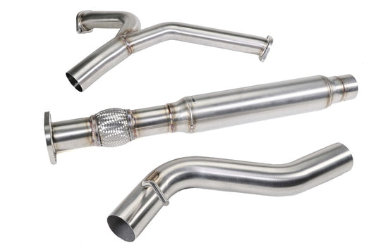 Perrin Performance PSP-EXT-340BR PERRIN 22-25 Subaru WRX Stainless Steel Midpipe w/Resonator 3in. (Fits OEM/Aftermarket Mufflers)