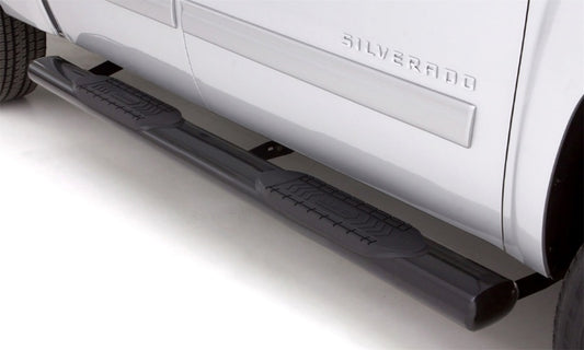 LUND 26610567 Lund 2019 Chevy Silverado 1500 Crew Cab 6in. Oval Straight Steel Nerf Bars - Black
