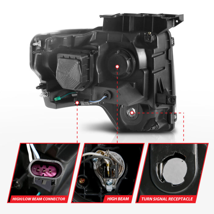 ANZO 111443 ANZ LED/Projector Headlights