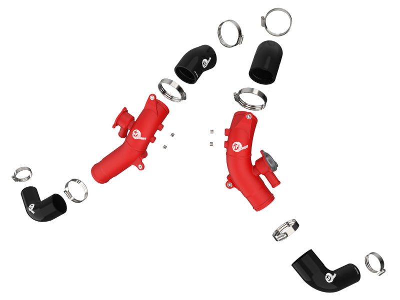 aFe 46-20558-R 2022 Toyota Land Cruiser (J300) V6-3.5L (tt) BladeRunner 2.5in Aluminum Hot Charge Pipe - Red