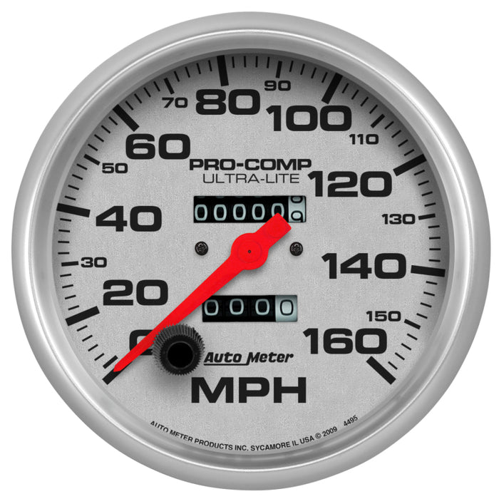 AutoMeter 4495 Autometer Speedometer 5in - 160 MPH Mechanical Ultra- Lite