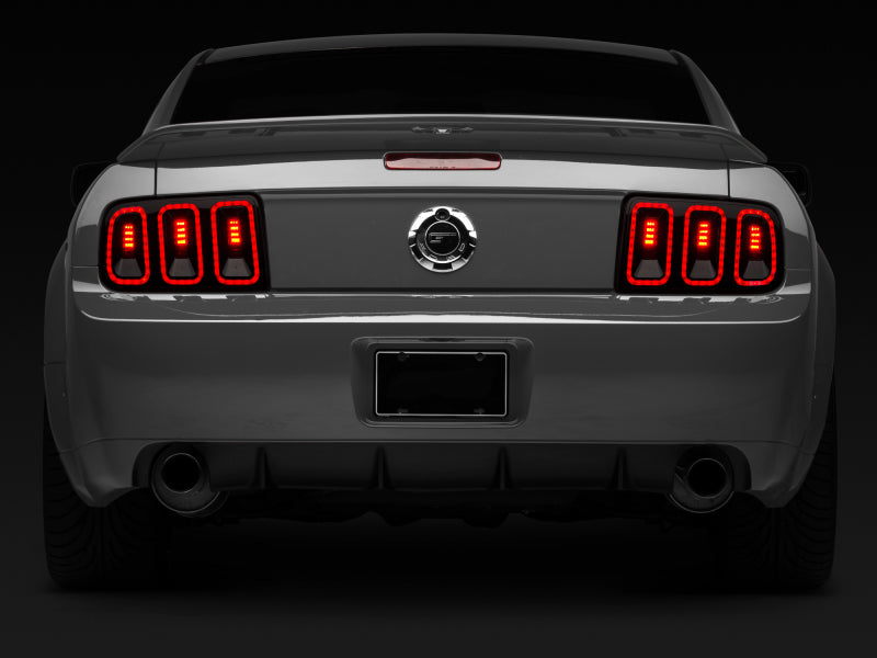 Raxiom 49169 05-09 Ford Mustang Gen5 Tail Lights- Black Housing (Smoked Lens)