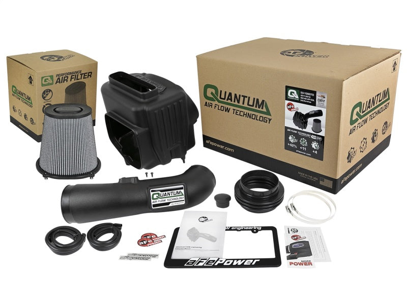 aFe 53-10007D Quantum Pro DRY S Cold Air Intake System 17-18 GM/Chevy Duramax V8-6.6L L5P - Dry