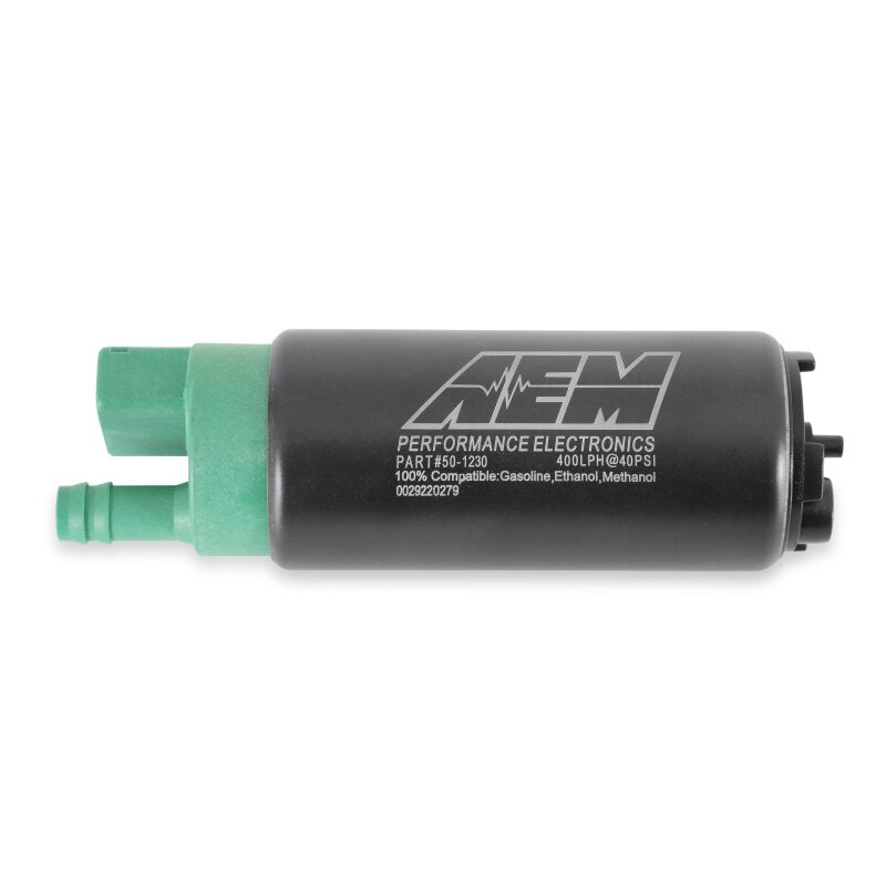 AEM 50-1230 400 LPH High Flow In-Tank Fuel Pump Kit - Double Barb - Ethanol Compatible