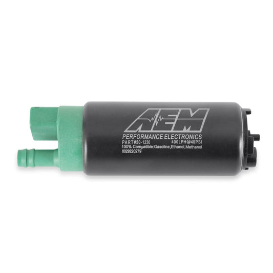 AEM 50-1230 400 LPH High Flow In-Tank Fuel Pump Kit - Double Barb - Ethanol Compatible