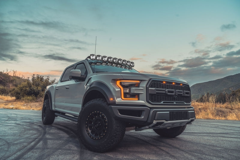 KC HiLiTES 91333 17-18 Ford Raptor 57in. Pro6 Gravity LED 9-Light 180w Combo Beam Overhead Light Bar Sys