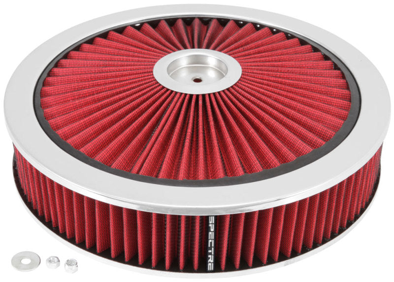 Spectre 47622 ExtraFlow HPR Air Cleaner Assembly 14in. x 3in. - Red