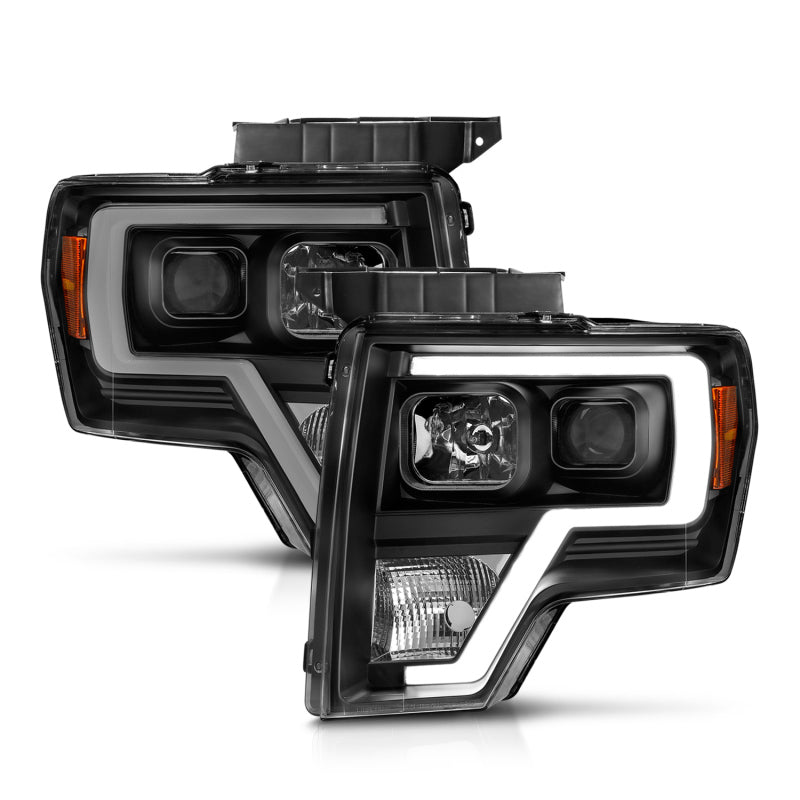 ANZO 111443 2009-2014 Ford F-150 Projector Light Bar H.L Black Amber