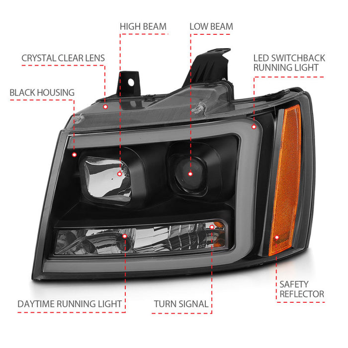 ANZO 111402 ANZ LED/Projector Headlights