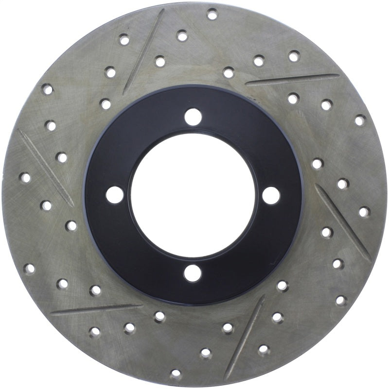 Stoptech 127.42004R StopTech Slotted & Drilled Sport Brake Rotor