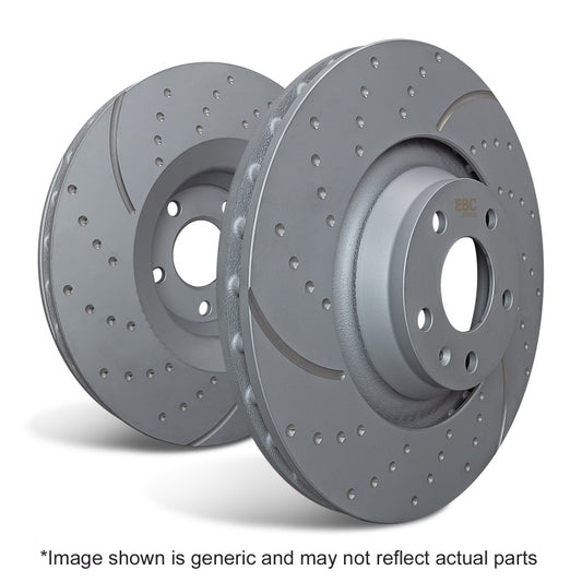 EBC GD1590 11+ Volvo S60 2.5 Turbo T5 (315mm Front Rotors) GD Sport Rear Rotors