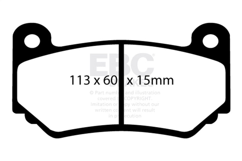 EBC DP41377R 08-11 Lotus Exige 1.8 Supercharged (240) Yellowstuff Front Brake Pads