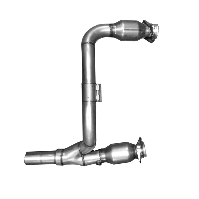 BBK 40500 07-11 Jeep 3.8 V6 Long Tube Exhaust Headers And Y Pipe And Converters - 1-5/8 Silver Ceramic