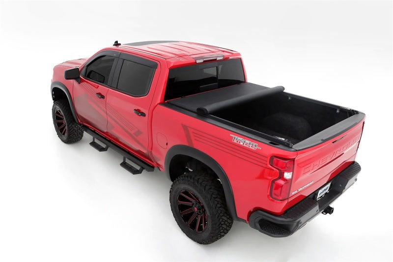 LUND 968292 Lund 19-23 Chevrolet Silverado 1500 (5.5ft. Bed) Genesis Elite Roll Up Tonneau Cover - Black
