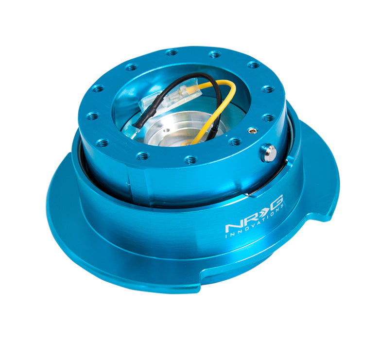 NRG SRK-250NB Quick Release Kit Gen 2.5 - New Blue Body / Titanium Chrome Ring