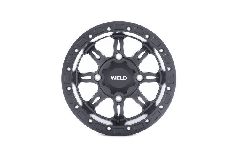 Weld U511B8042400 UTV RF Series Cheyenne U511 15x8 Cheyenne Beadlock 4x136 4BS Satin BLK MIL