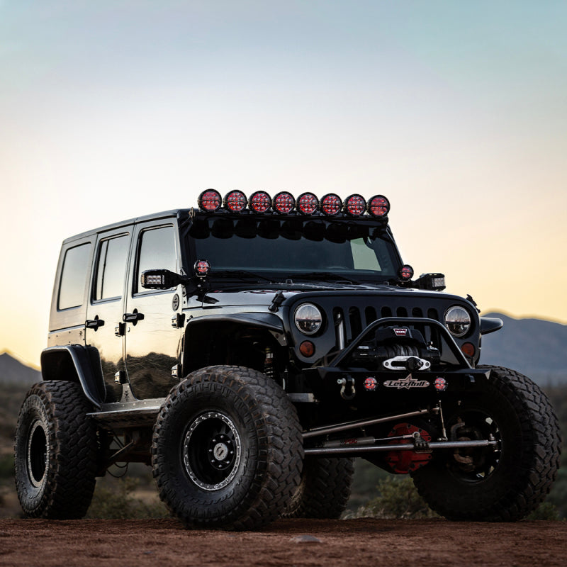 Rigid Industries 36203 360-Series 6in LED Off-Road Spot Beam - Red Backlight (Pair)