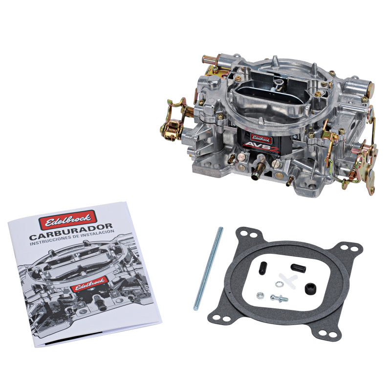 Edelbrock 1902 AVS2 500 CFM Carburetor w/Manual Choke Satin Finish (Non-EGR)