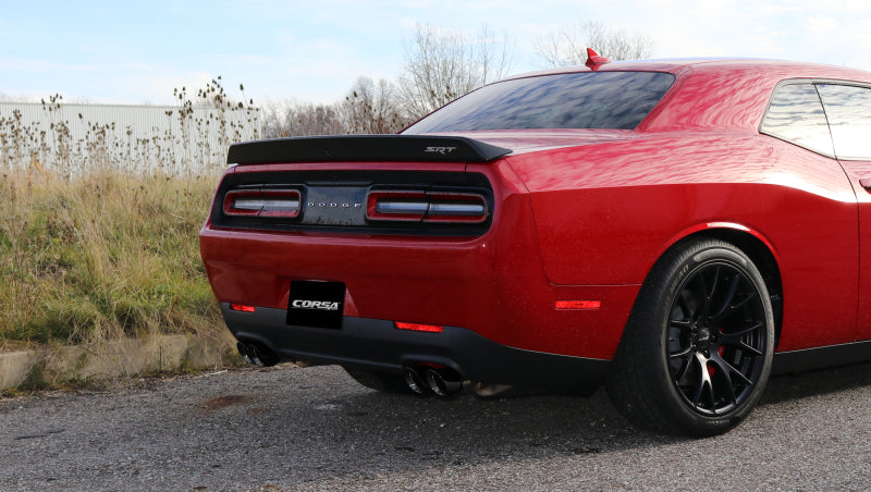CORSA Performance 14989BLK Corsa 2015-2023 Dodge Challenger Hellcat Dual Rear Exit Extreme Exhaust w/ 3.5in Black Tips