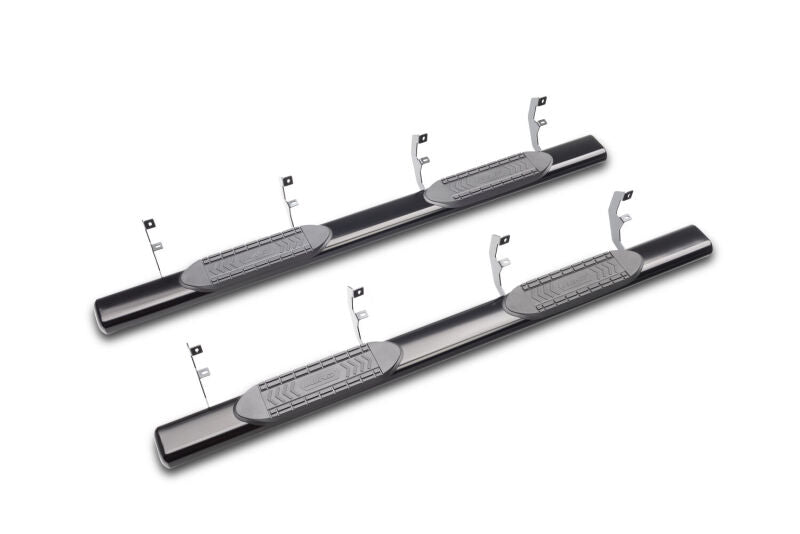 LUND 26610567 Lund 2019 Chevy Silverado 1500 Crew Cab 6in. Oval Straight Steel Nerf Bars - Black