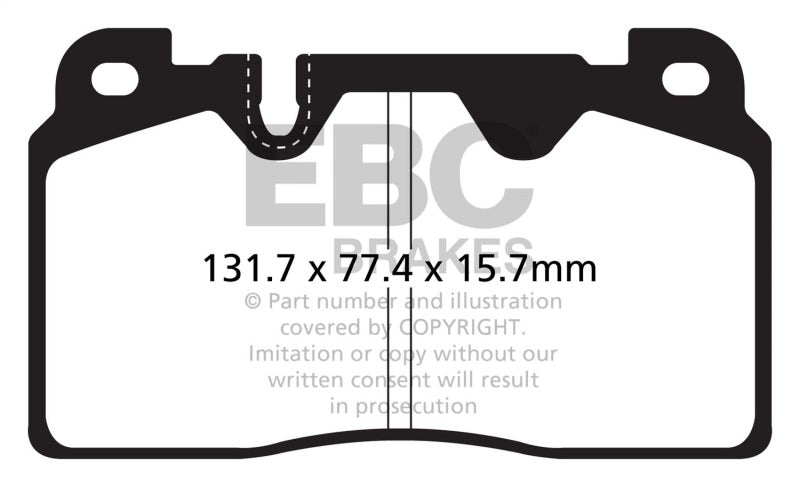 EBC DP22168 12+ Audi Q5 2.0 Turbo (Brembo) Greenstuff Front Brake Pads
