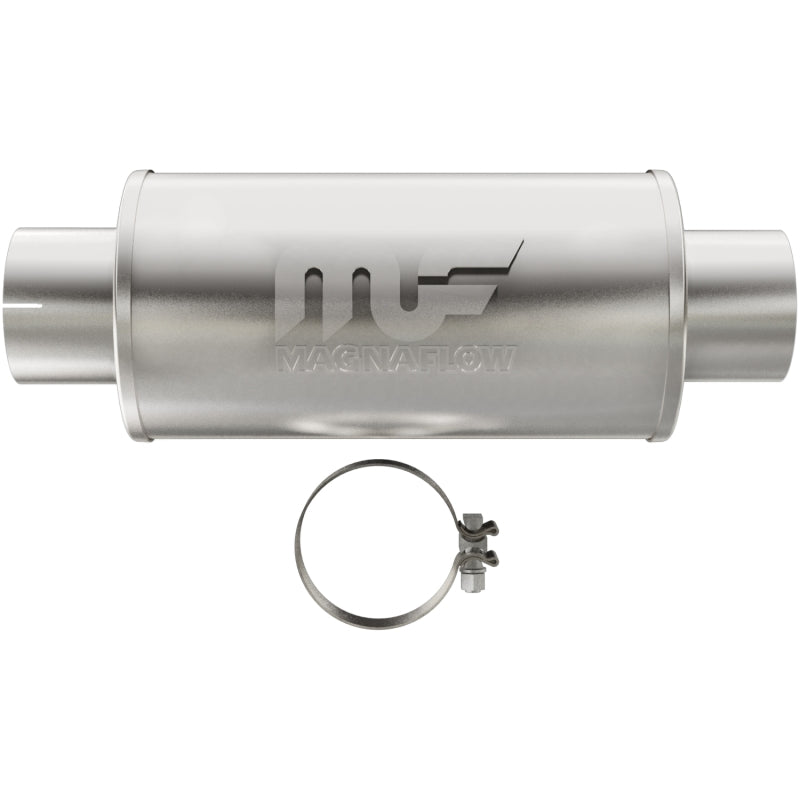 Magnaflow 12775 MagnaFlow Muffler Mag DSL SS 7x7x14 4in Inlet 4in Outlet