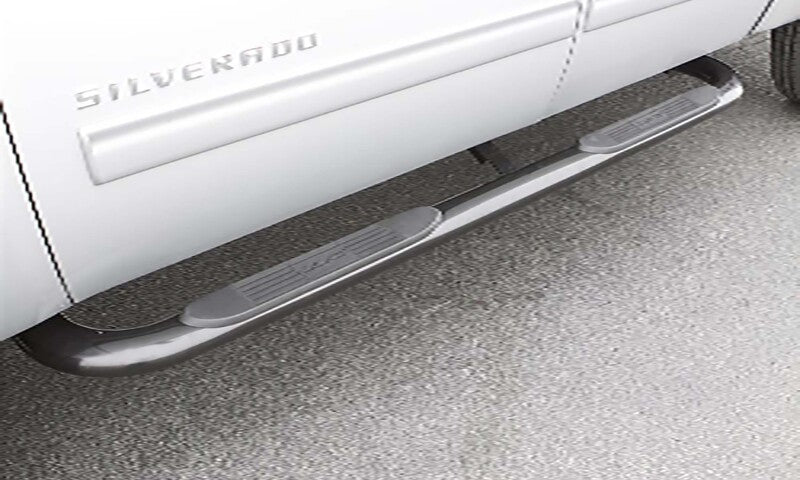 LUND 23288964 Lund 2019 Chevy Silverado 1500 Crew Cab 4in. Oval Curved SS Nerf Bars - Polished