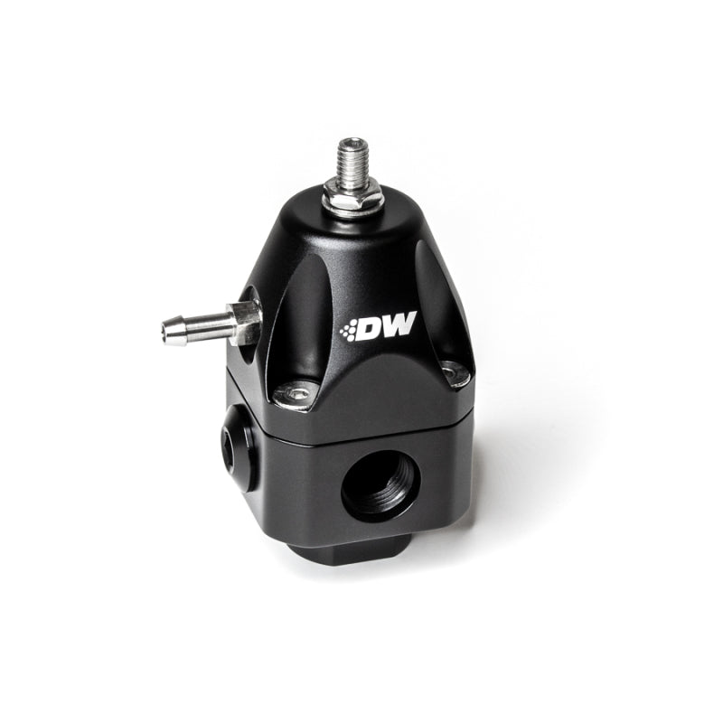 DeatschWerks 6-1002-FRB DWR1000c Adjustable Fuel Pressure Regulator Dual 6AN Inlet and 6AN Outlet - Black