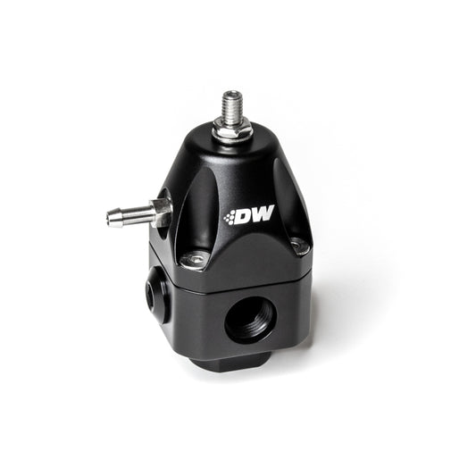 DeatschWerks 6-1002-FRB DWR1000c Adjustable Fuel Pressure Regulator Dual 6AN Inlet and 6AN Outlet - Black