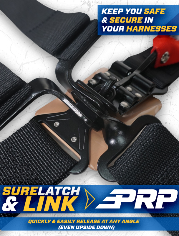 PRP Seats SB4.2LL-S PRP 4.2 Harness with Latch / Link Lap Belt- Silver