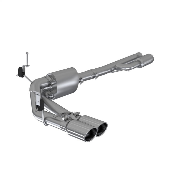 MBRP S5092AL 2019+ Chevrolet Silverado 1500 4.5L/5.3L Pre-Axle Dual Side Exite w/ 4in OD Tip - AL