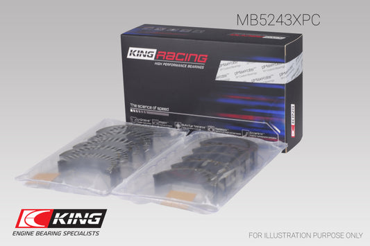 King Engine Bearings MB5243XPC Nissan SR20DE/DET (2.0L) Performance Coated Main Bearing Set - Size STD
